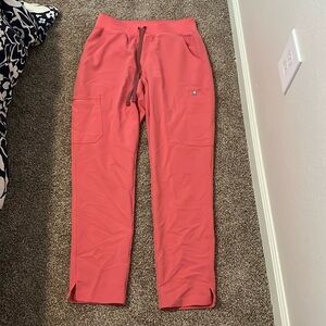 FIGS women's scrub bottoms. Desert Rose Yola™ High Waisted - Skinny Scrub Pants